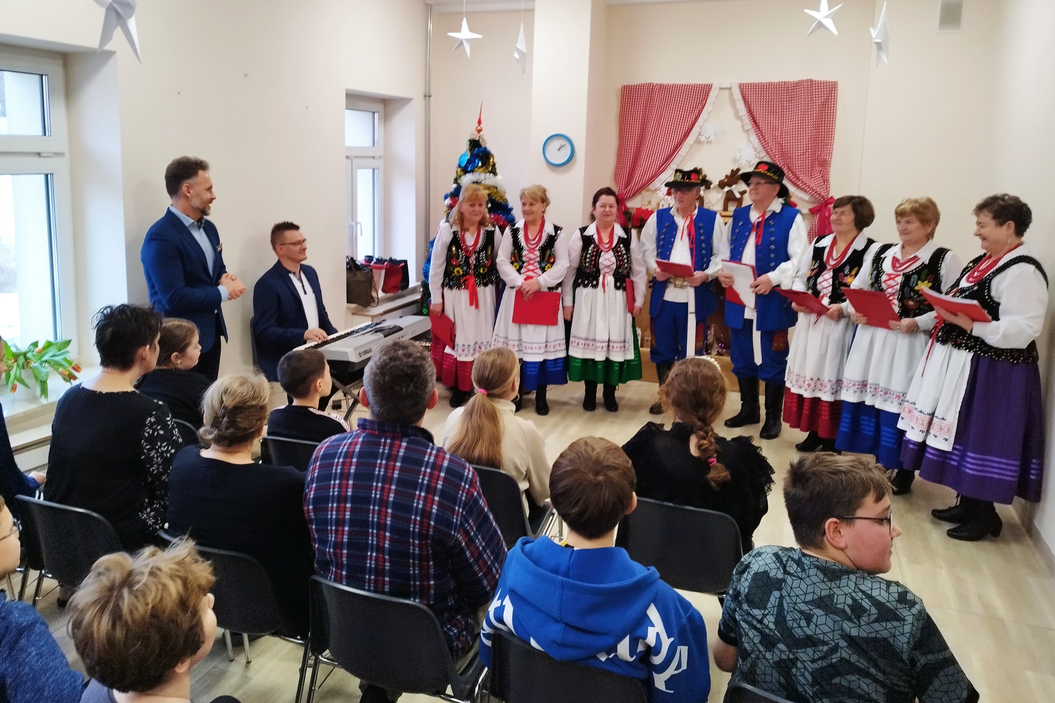 Zespół wokalny przed występem